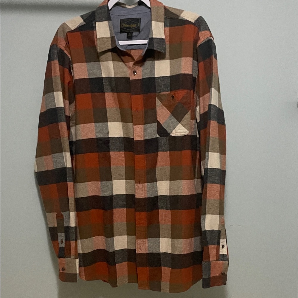 Threadgrit Plaid Button-Up Shirt